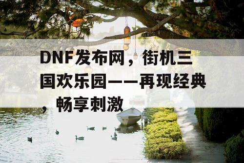 DNF发布网，街机三国欢乐园——再现经典，畅享刺激