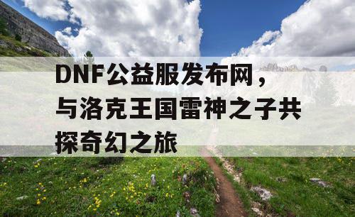 DNF公益服发布网，与洛克王国雷神之子共探奇幻之旅